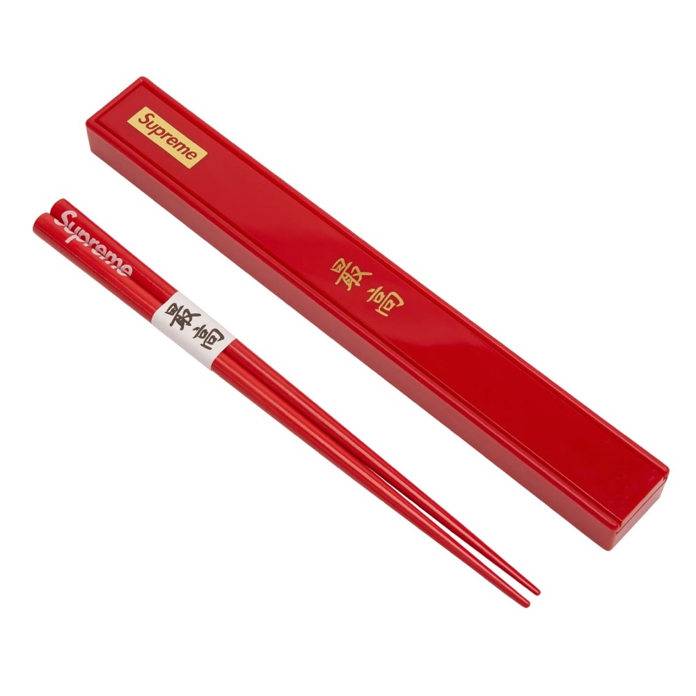 SUPREME Chop Sticks Set Brand New Red with Original Box
